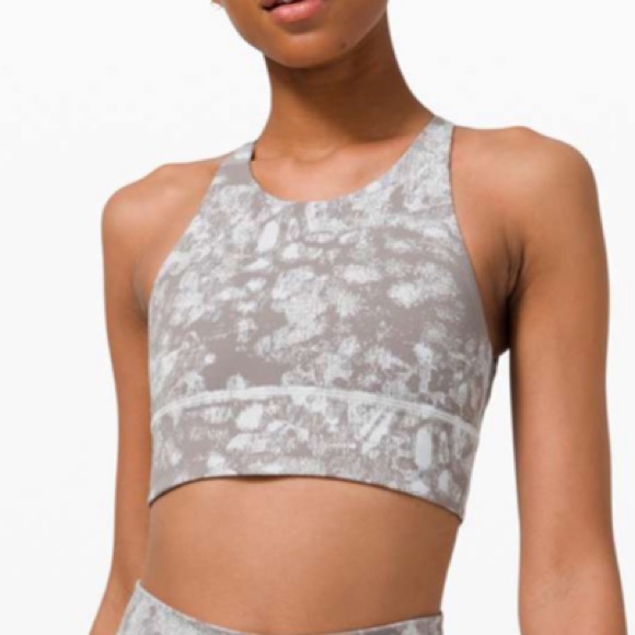 NWOT Lululemon Free to Be High-Neck Long-Line Bra Wild *Light - Grey - Picture 1 of 4